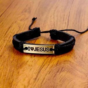 Men Leather Handmade Braided Bracelet